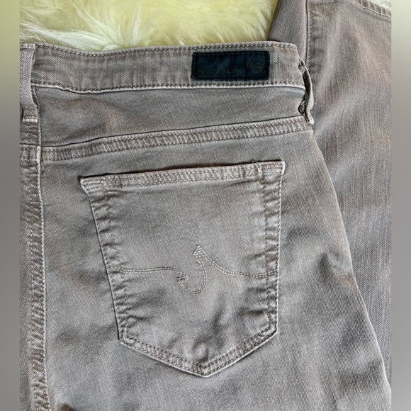AG Jeans Taupe The Stevie Ankle Slim Straight Leg, 30R - Picture 7 of 10